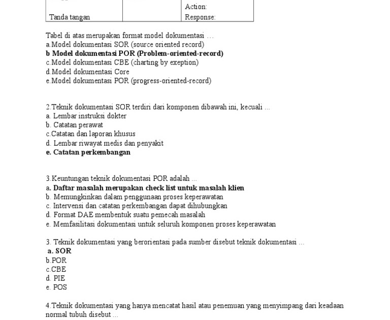 Detail Contoh Dokumentasi Por Nomer 26