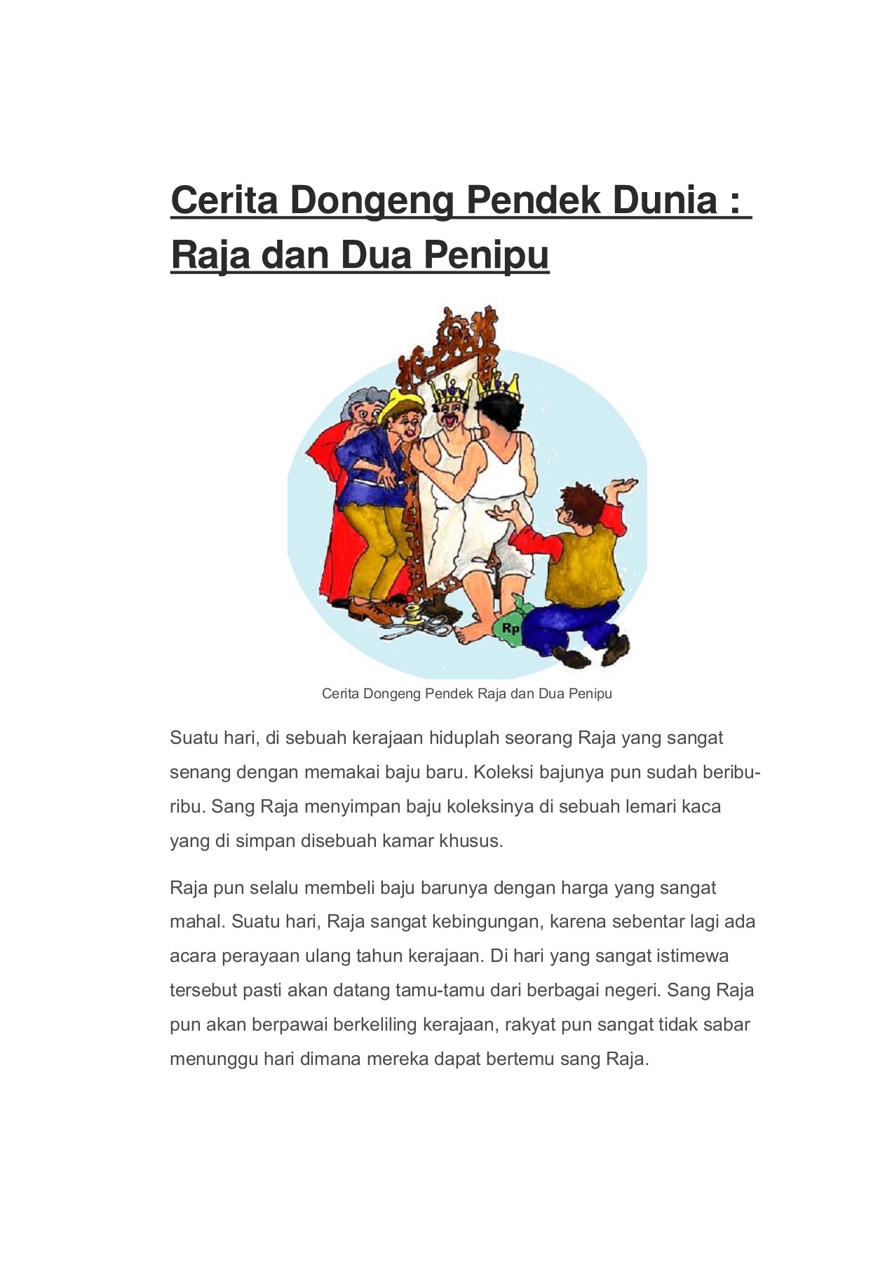 Detail Contoh Dongeng Singkat Nomer 4