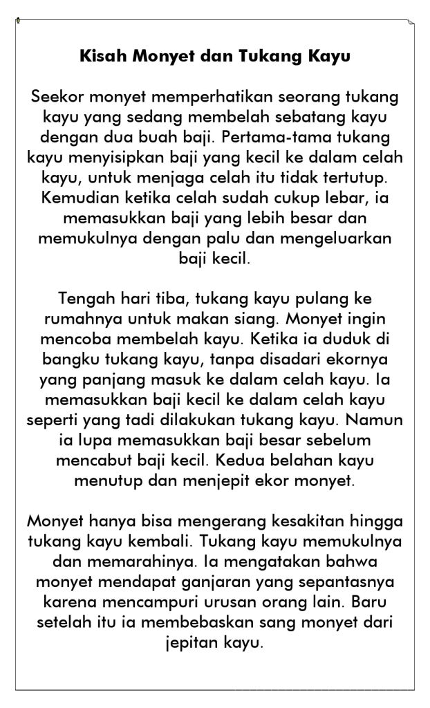 Detail Contoh Dongeng Singkat Nomer 47