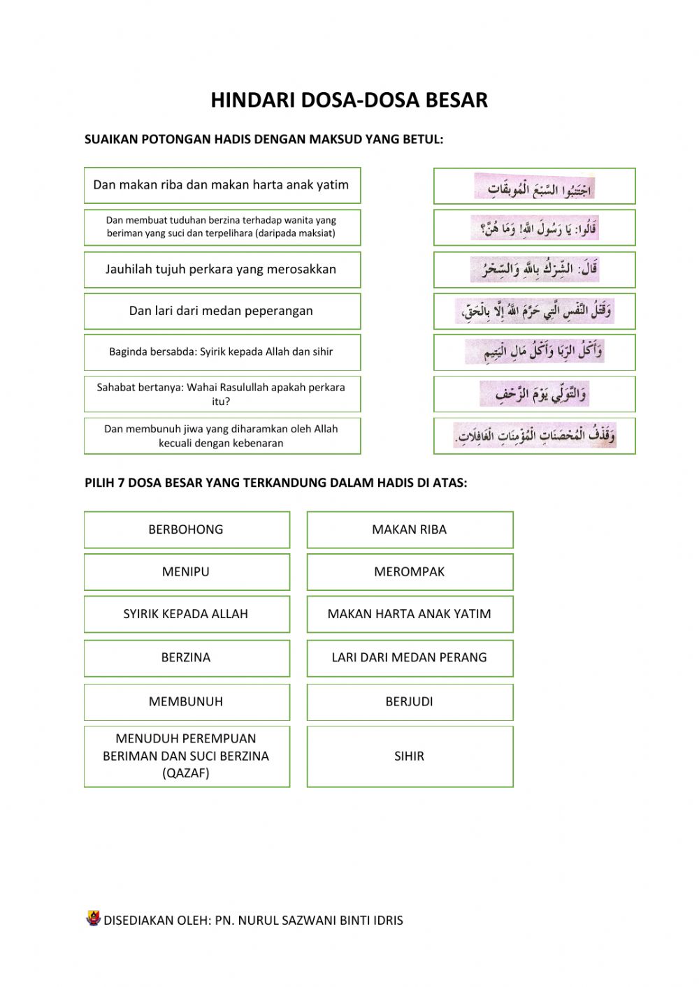 Detail Contoh Dosa Besar Nomer 36