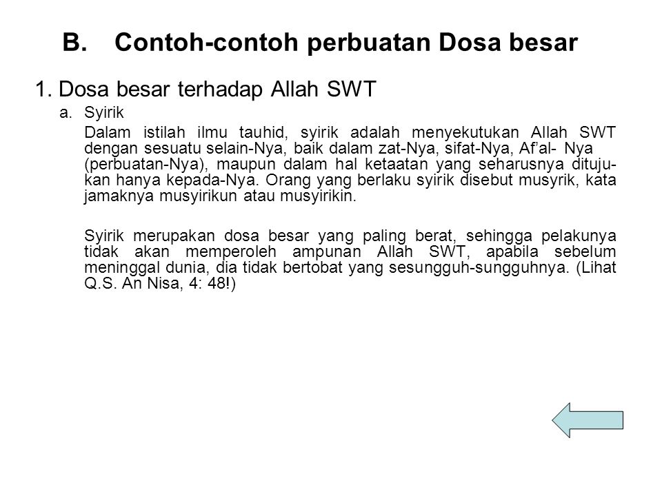 Detail Contoh Dosa Besar Nomer 41