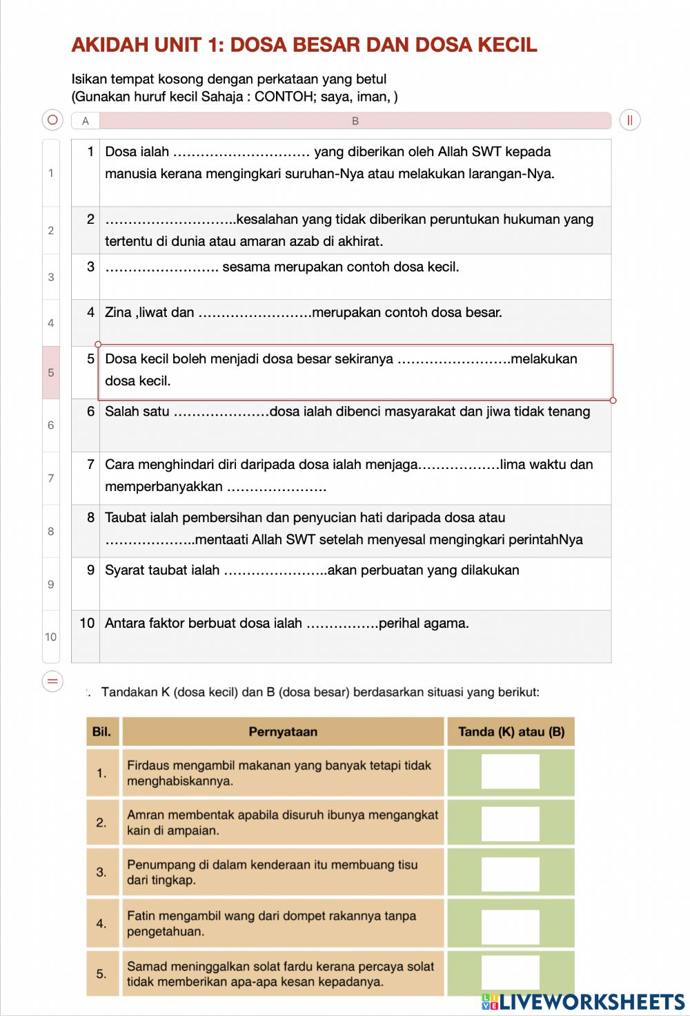 Detail Contoh Dosa Kecil Nomer 18