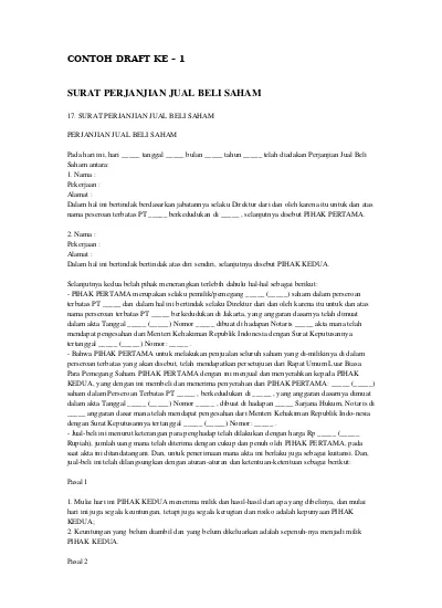 Detail Contoh Draft Surat Nomer 15
