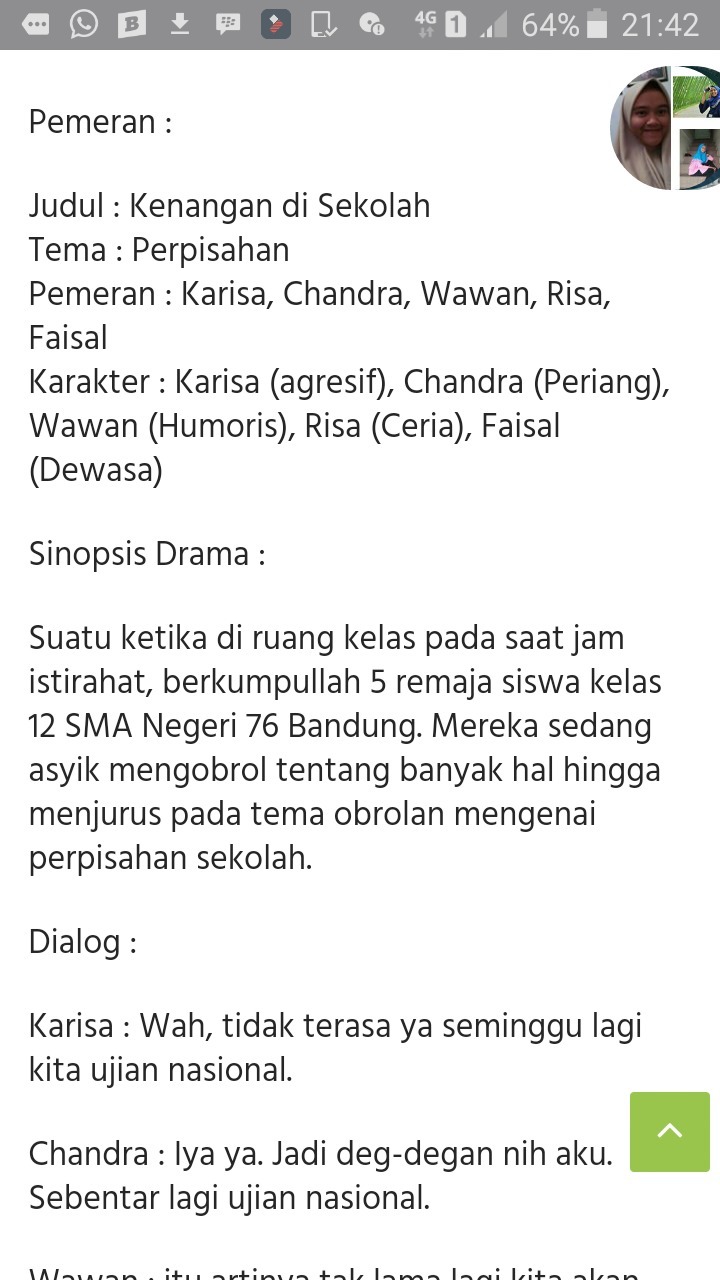 Detail Contoh Drama Pendek Nomer 40