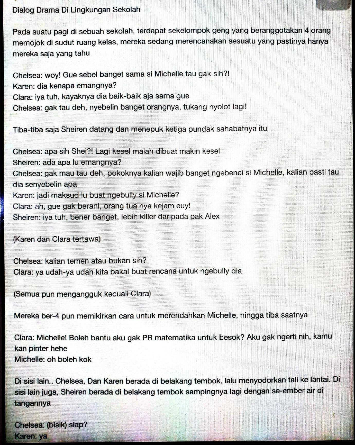 Detail Contoh Drama Sekolah Nomer 39