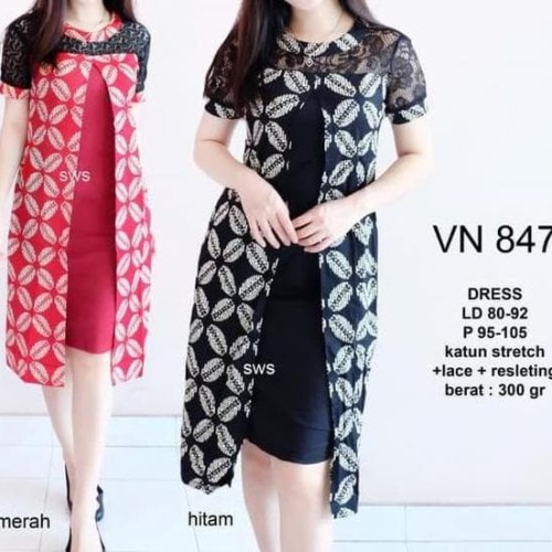 Detail Contoh Dress Batik Modern Nomer 50