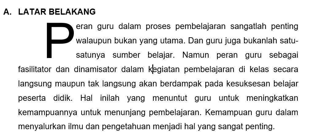 Detail Contoh Drop Cap Nomer 5