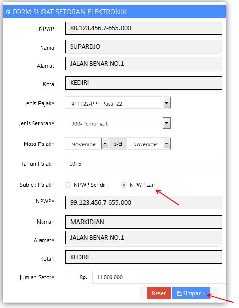 Detail Contoh E Billing Nomer 11