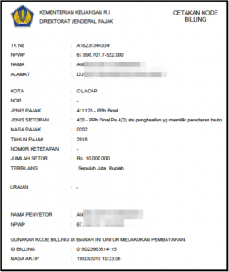 Detail Contoh E Billing Nomer 30