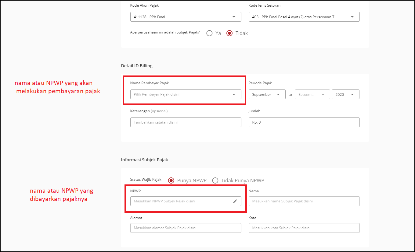 Detail Contoh E Billing Nomer 39