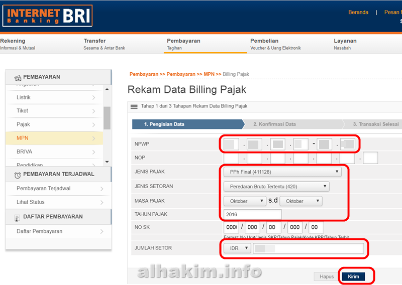 Detail Contoh E Billing Nomer 55