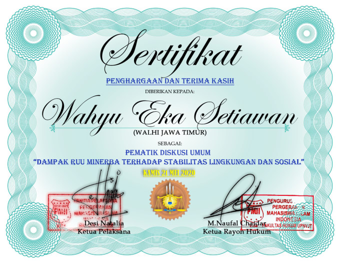 Detail Contoh E Certificate Nomer 22