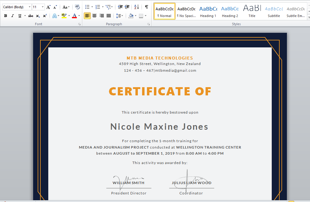 Detail Contoh E Certificate Nomer 56