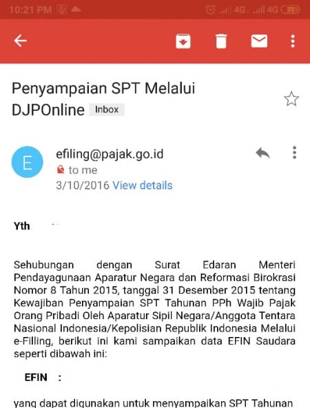 Detail Contoh Efin Pajak Nomer 33