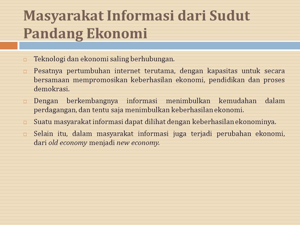 Detail Contoh Ekonomi Informasi Nomer 18