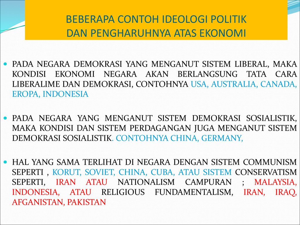 Detail Contoh Ekonomi Politik Nomer 6