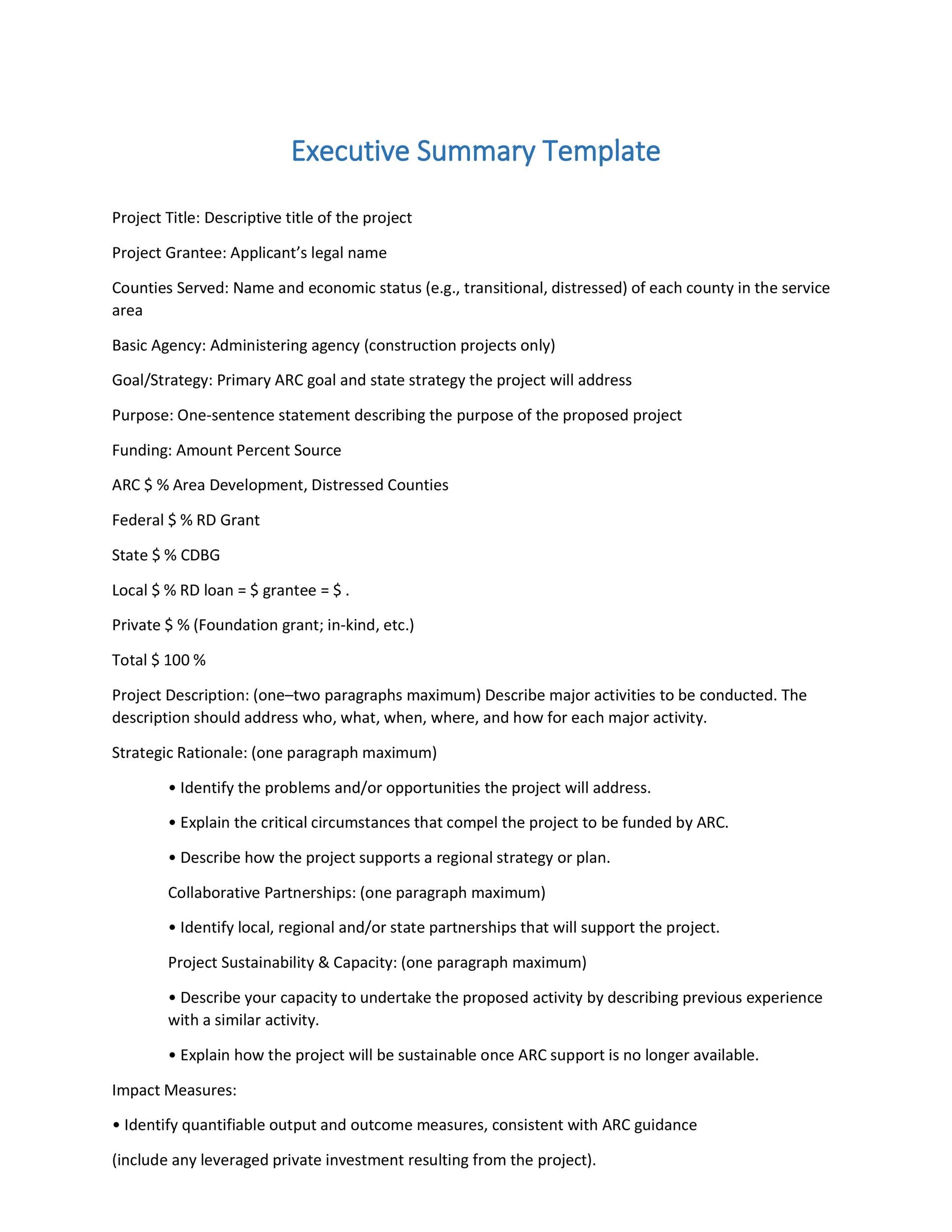 Detail Contoh Eksekutif Summary Nomer 25