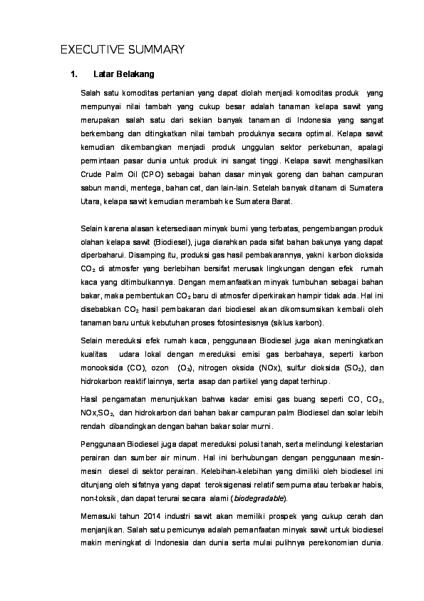 Detail Contoh Eksekutif Summary Nomer 29