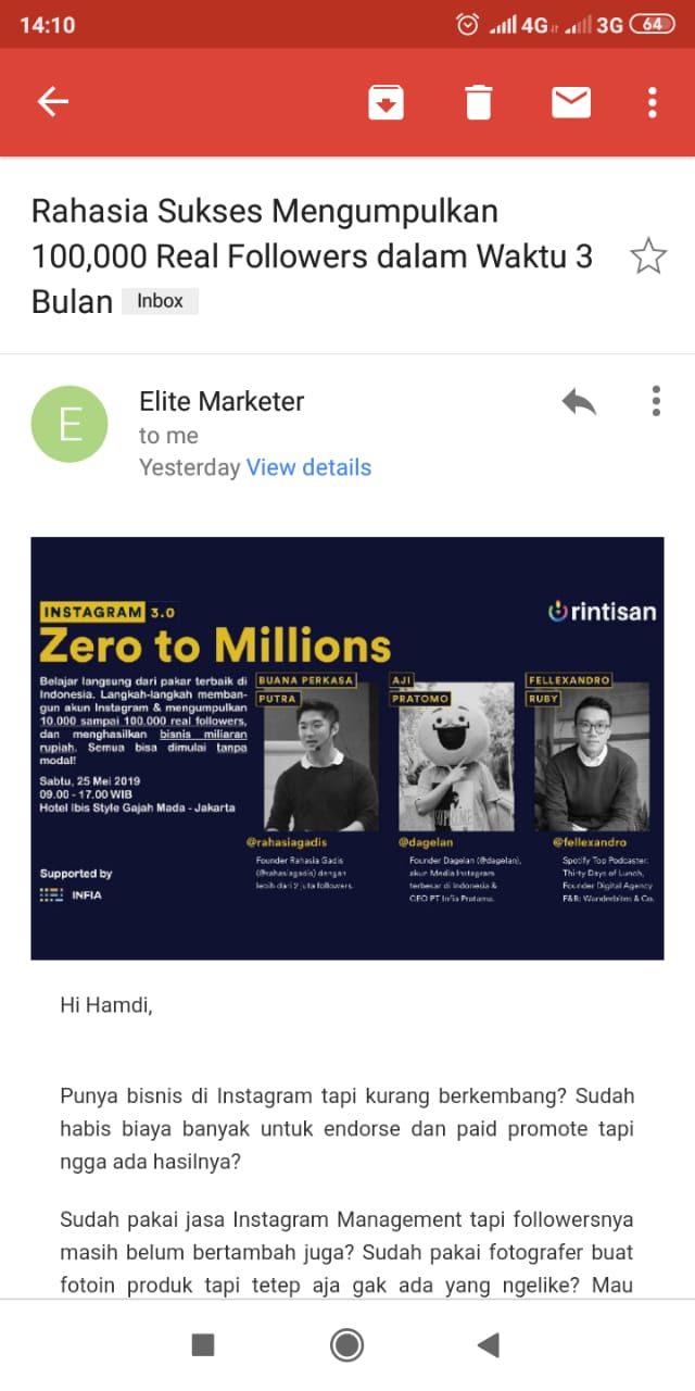 Detail Contoh Email Marketing Yang Berisi Promosi Produk Nomer 12