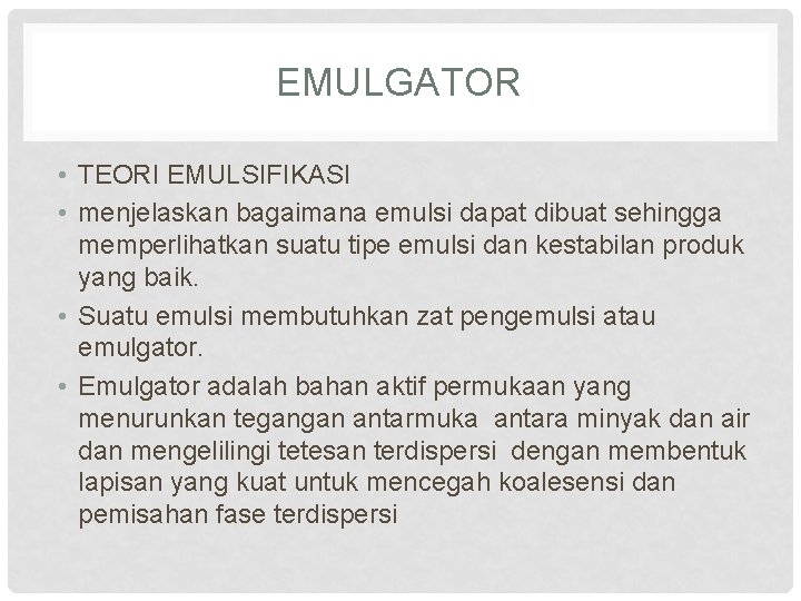 Detail Contoh Emulsi Air Dalam Minyak Nomer 53