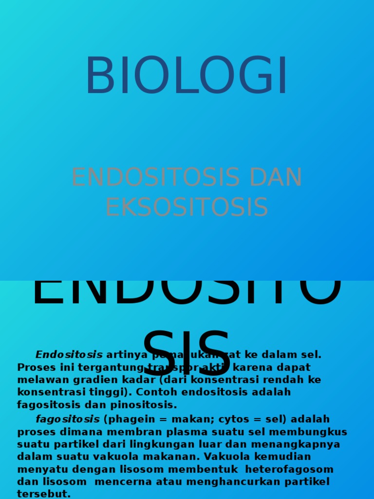 Detail Contoh Endositosis Dan Eksositosis Nomer 47