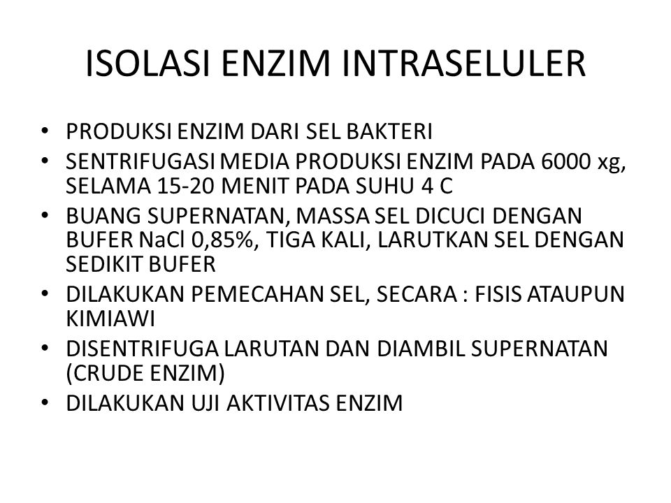 Detail Contoh Enzim Intraseluler Nomer 11