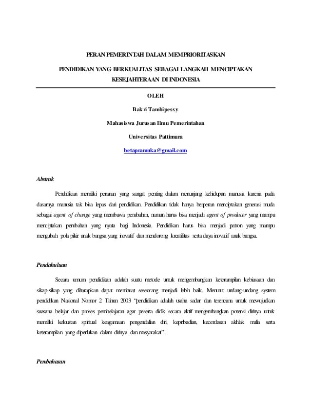 Detail Contoh Esai Pendidikan Nomer 13