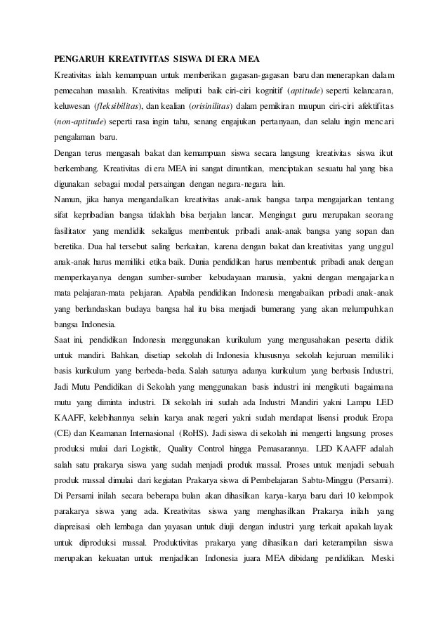 Detail Contoh Essay Argumentatif Nomer 24