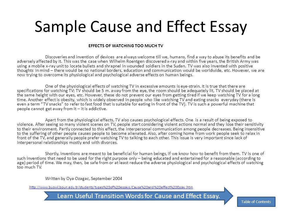 Detail Contoh Essay Cause And Effect Nomer 35