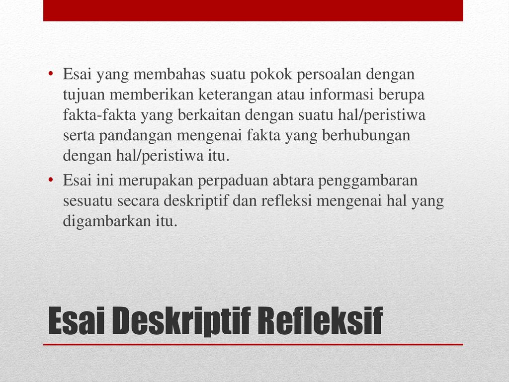 Detail Contoh Essay Deskriptif Nomer 31