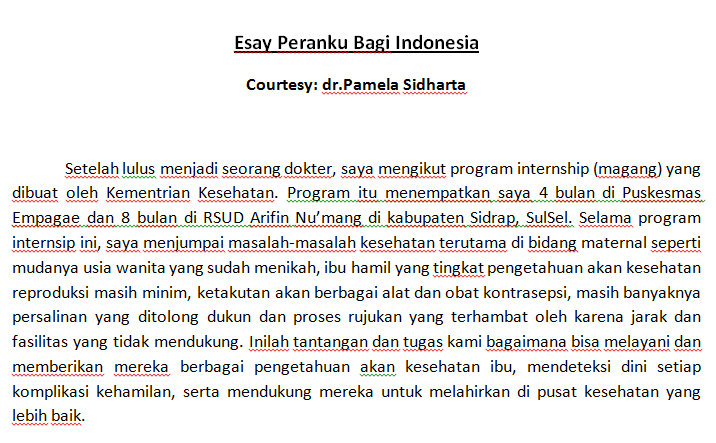 Detail Contoh Essay Pengalaman Hidup Nomer 26