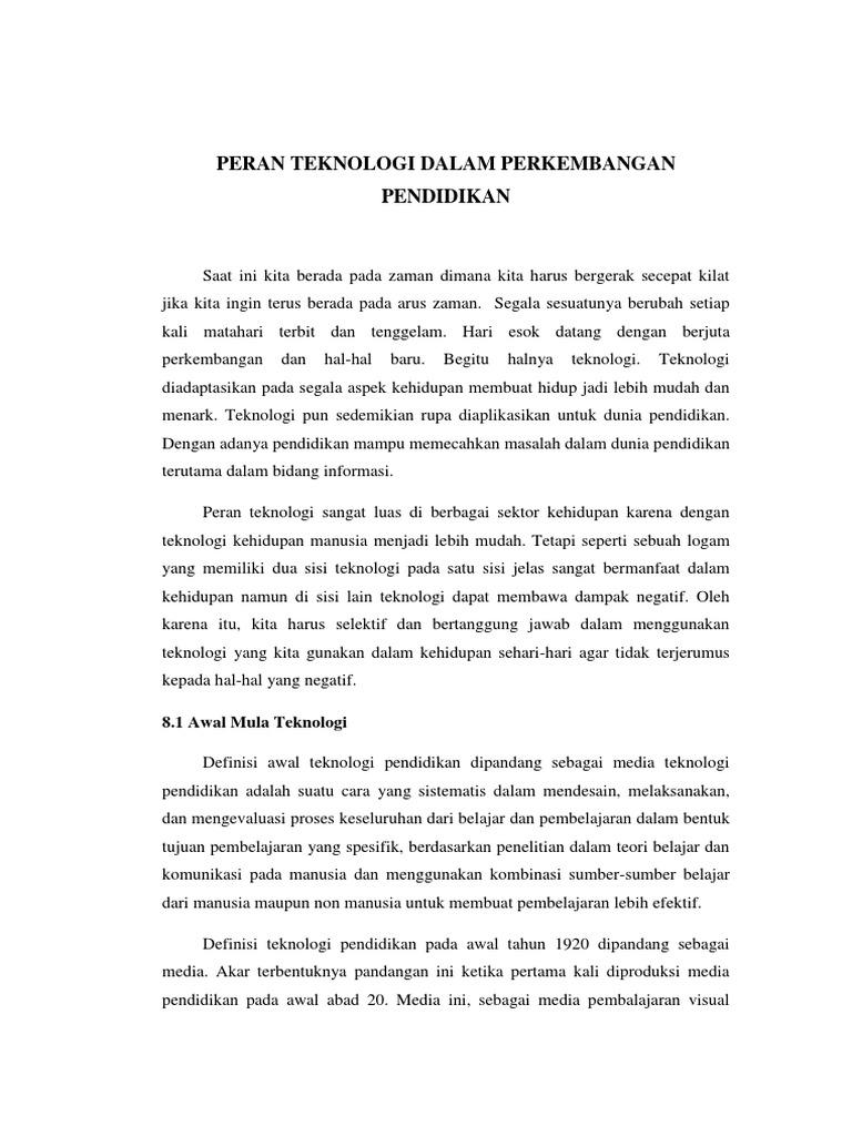 Detail Contoh Essay Teknologi Nomer 11