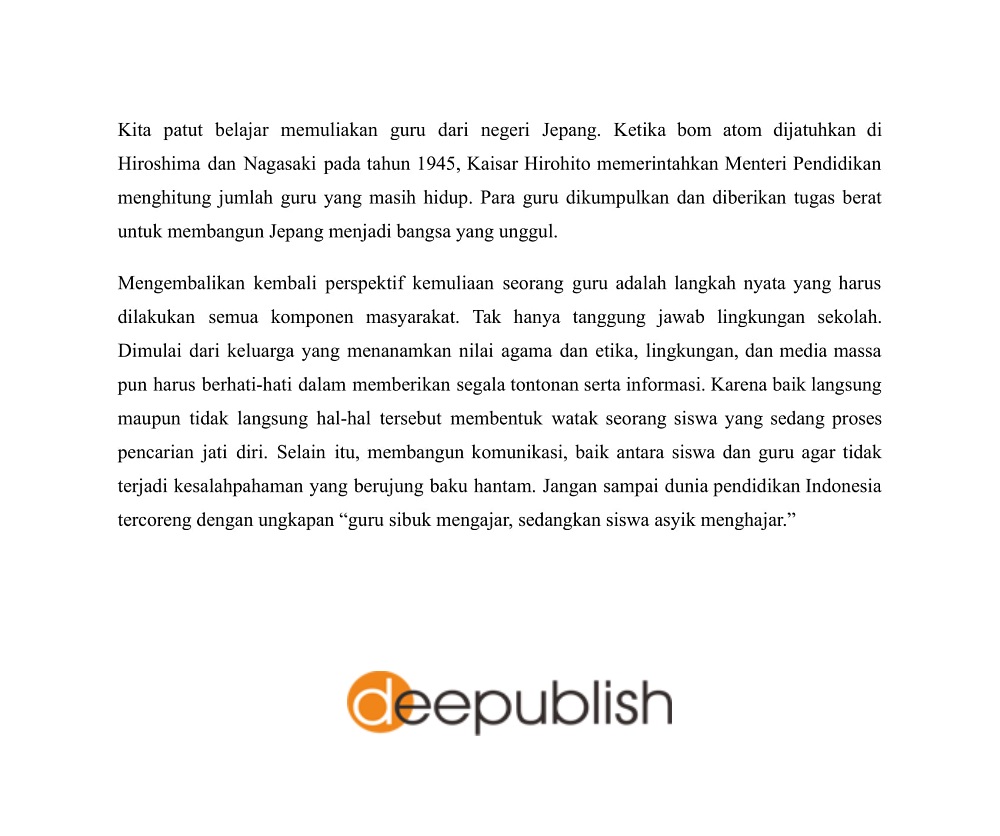 Detail Contoh Essay Yang Baik Dan Benar Nomer 2