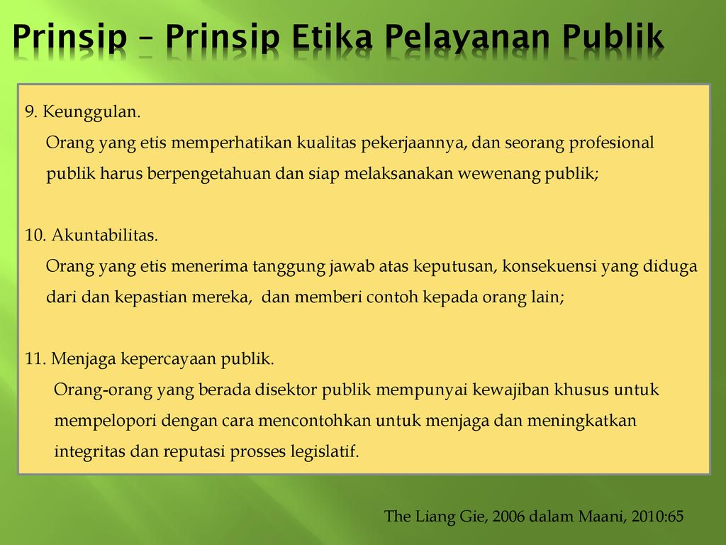 Detail Contoh Etika Administrasi Publik Nomer 23