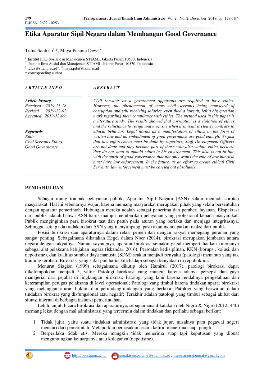 Detail Contoh Etika Administrasi Publik Nomer 49