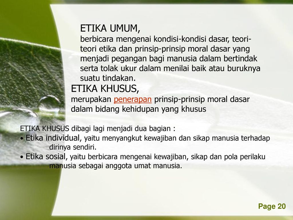 Detail Contoh Etika Individual Nomer 16