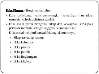 Detail Contoh Etika Individual Nomer 19