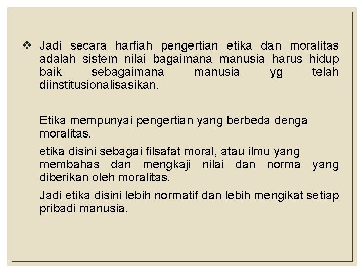 Detail Contoh Etika Individual Nomer 20