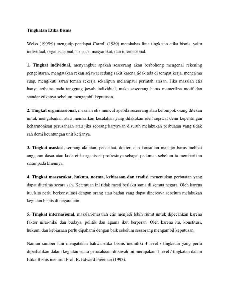 Detail Contoh Etika Individual Nomer 22