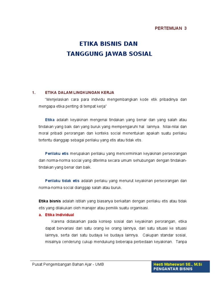 Detail Contoh Etika Individual Nomer 23