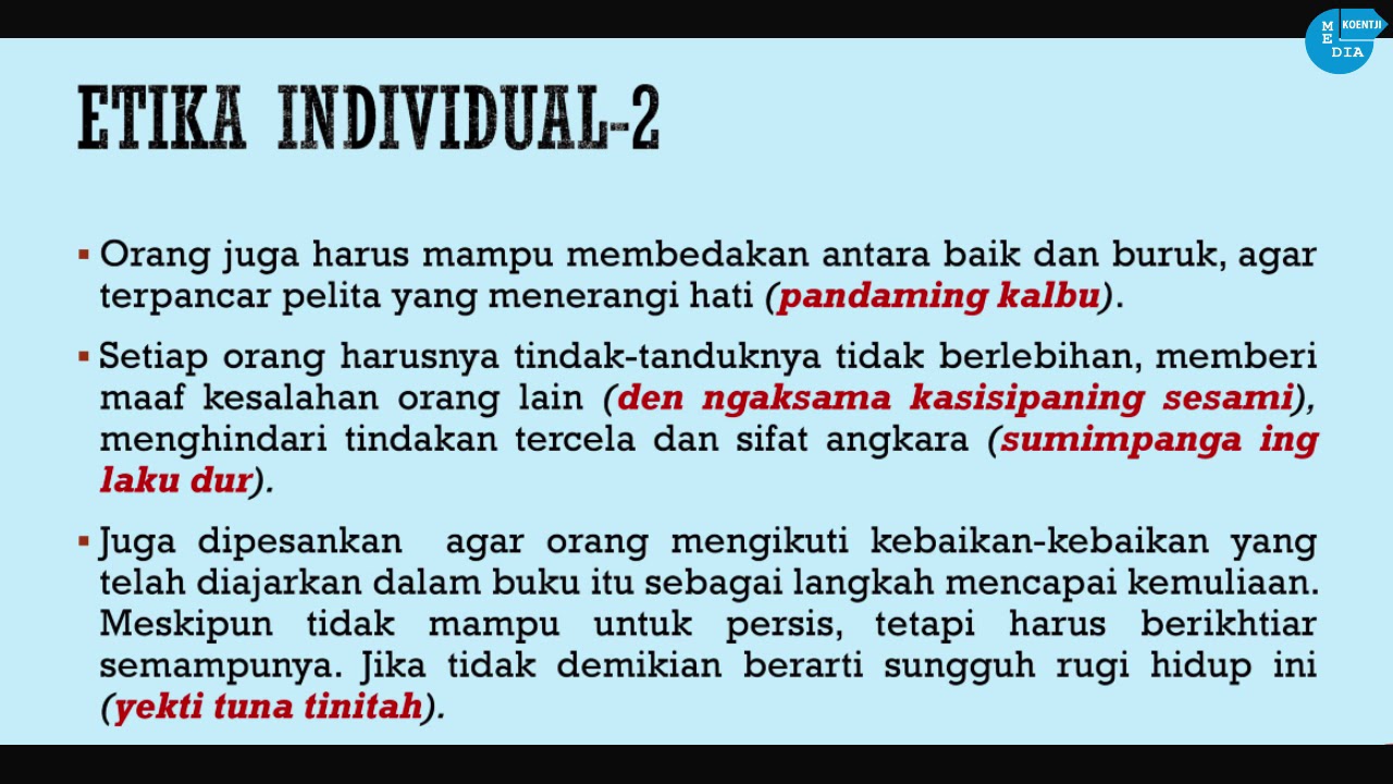 Detail Contoh Etika Individual Nomer 5