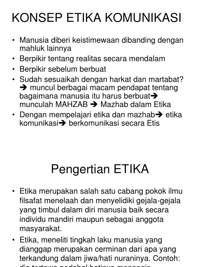 Detail Contoh Etika Komunikasi Nomer 9