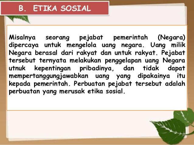 Detail Contoh Etika Sosial Nomer 8