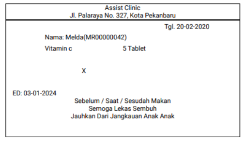 Detail Contoh Etiket Obat Nomer 11