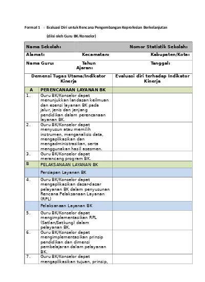 Detail Contoh Evaluasi Diri Nomer 8