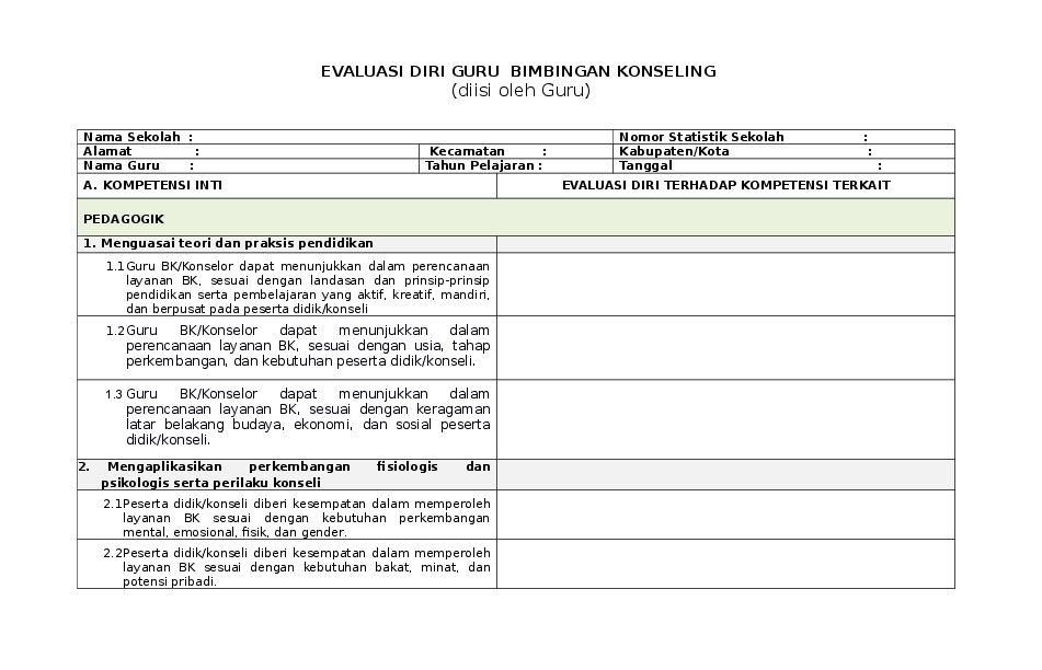 Detail Contoh Evaluasi Diri Guru Nomer 23