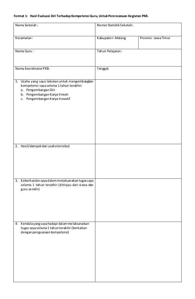 Detail Contoh Evaluasi Diri Guru Nomer 32