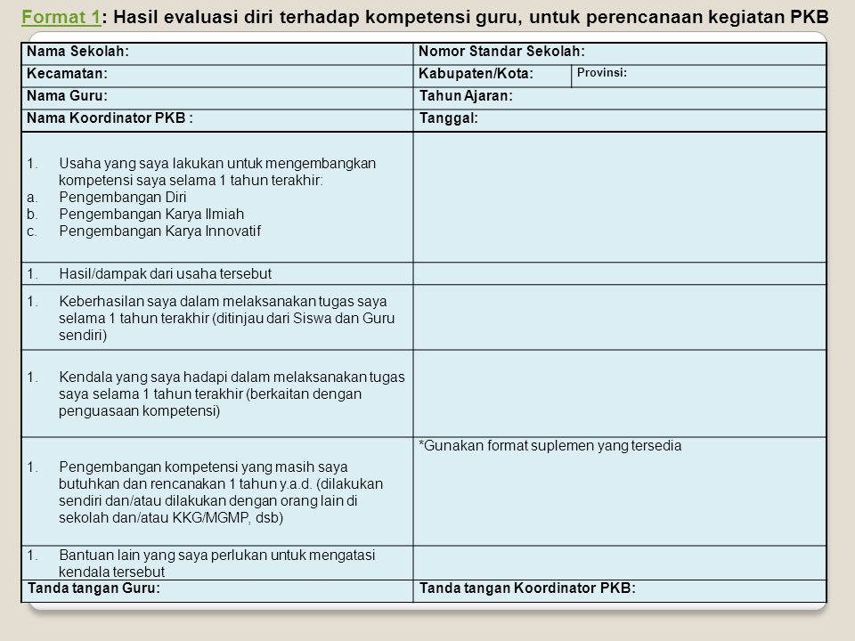 Detail Contoh Evaluasi Diri Guru Nomer 40