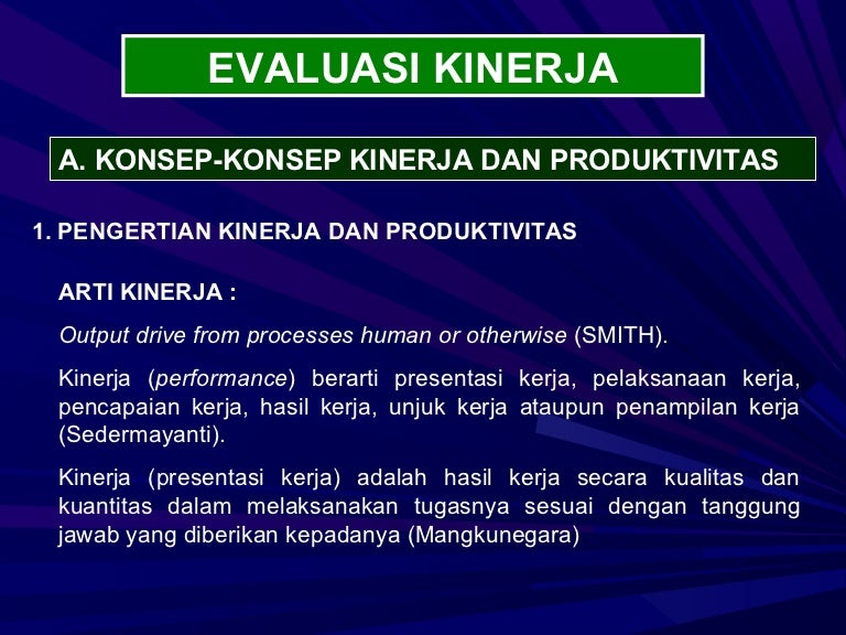 Detail Contoh Evaluasi Kinerja Nomer 15