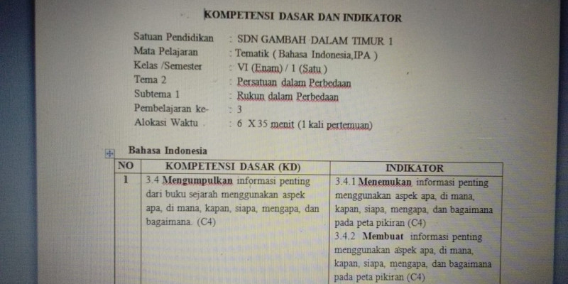 Detail Contoh Evaluasi Pembelajaran Nomer 8